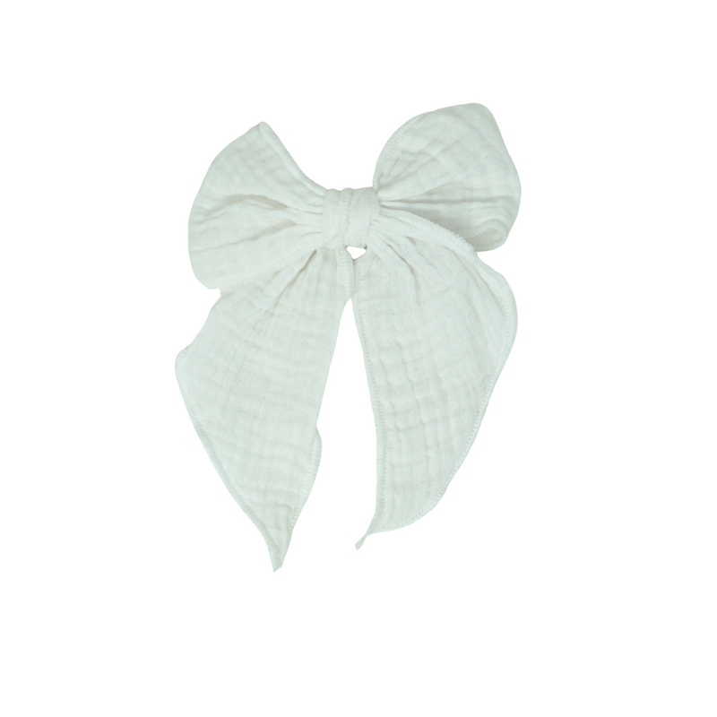 BANDEAU MUSLIN BOW CLIP
