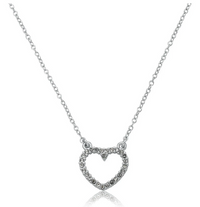 NE4503B LMTS OPEN HEART PENDANT NECKLACE