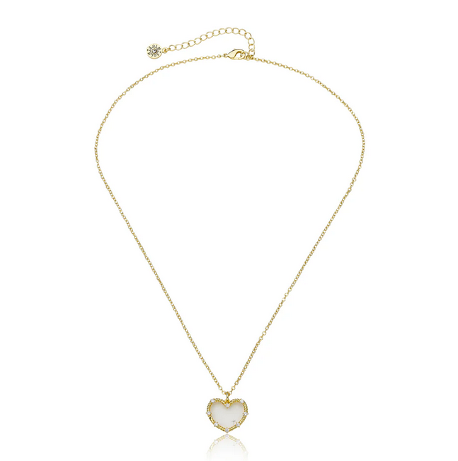 NE4658 LMTS 14K GP ROPE HEART NECKLACE