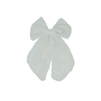 NCC-MC BANDEAU NETTING CROCHET MEDIUM BOW CLIP
