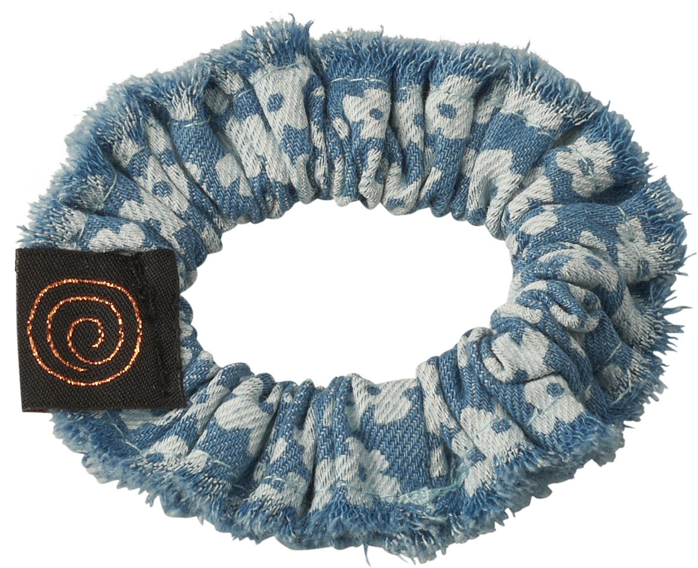 P-7251 CHERIE DENIM PRINT SCRUNCHY