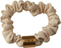 P-7260 CHERIE LINEN LOGO SCRUNCHY