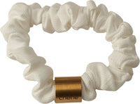 P-7260 CHERIE LINEN LOGO SCRUNCHY