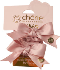 P-7261 CHERIE BASIC SATIN SMALL BOW SCRUNCHY SET
