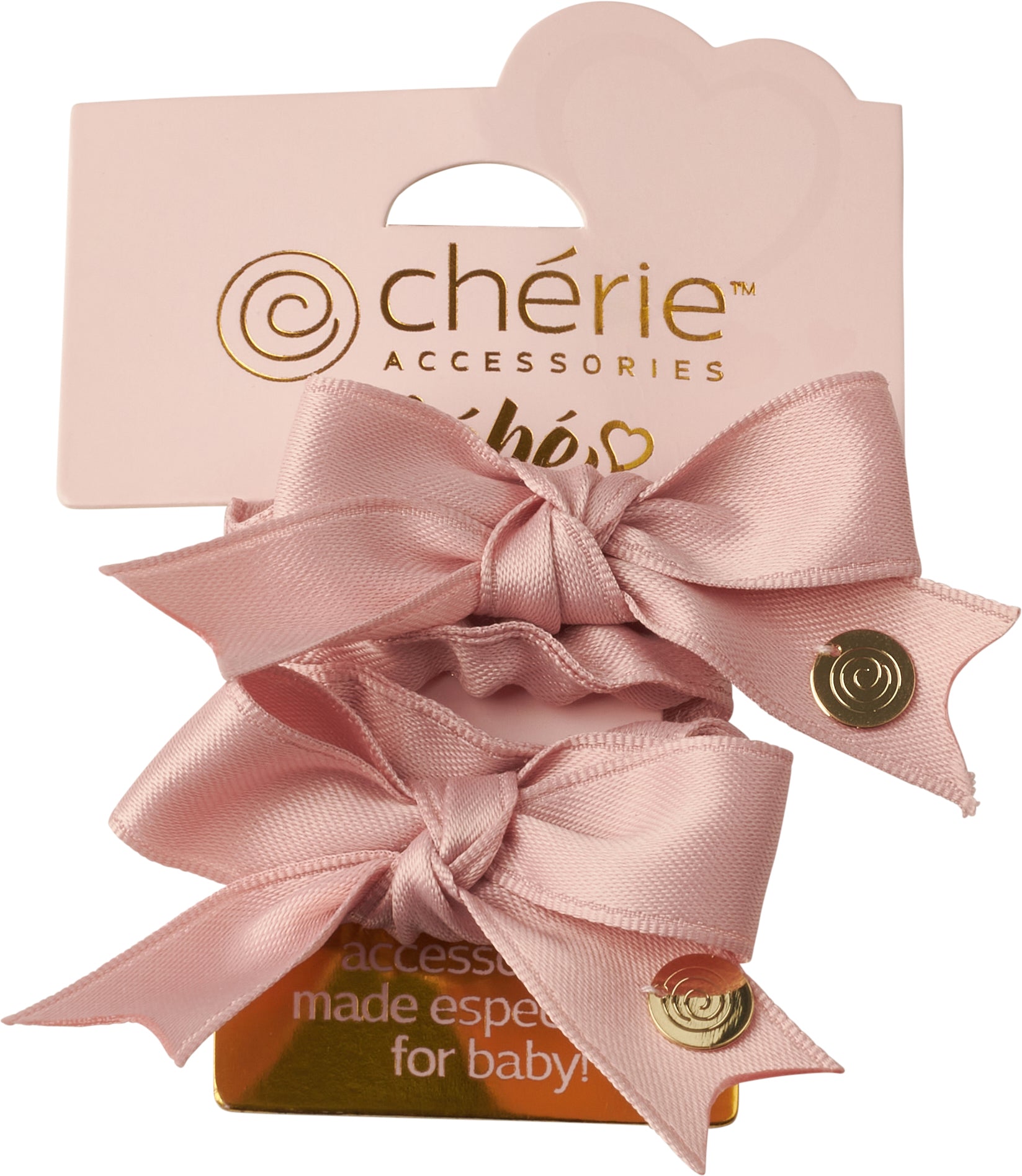 P-7261 CHERIE BASIC SATIN SMALL BOW SCRUNCHY SET