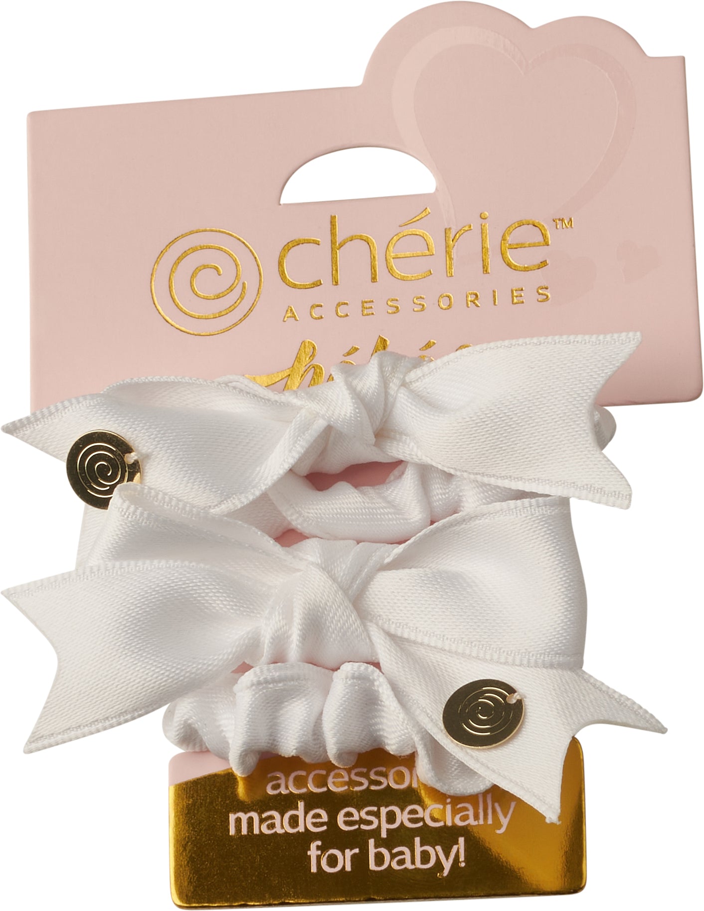 P-7261 CHERIE BASIC SATIN SMALL BOW SCRUNCHY SET