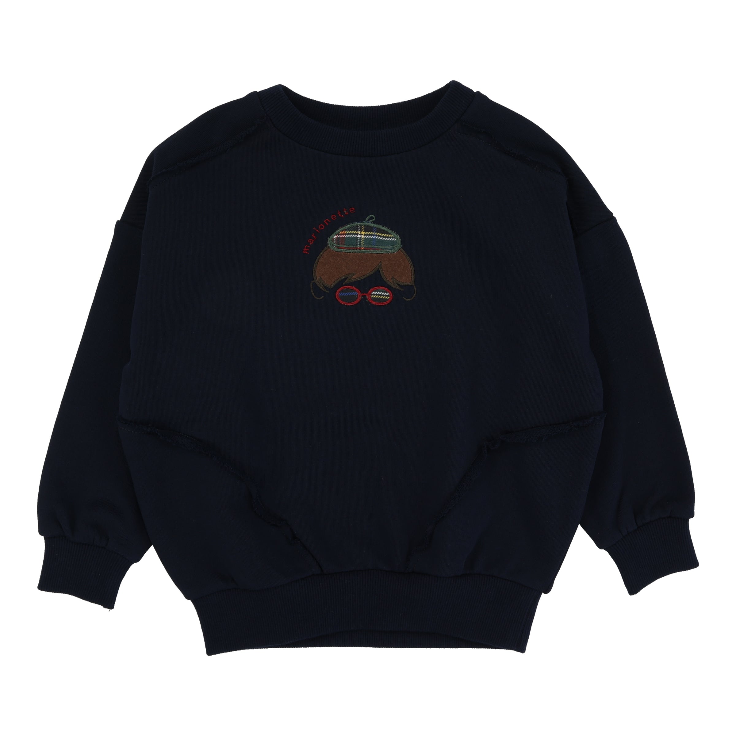 ANALOGIE PLAID DETAIL BOYS SWEATSHIRT
