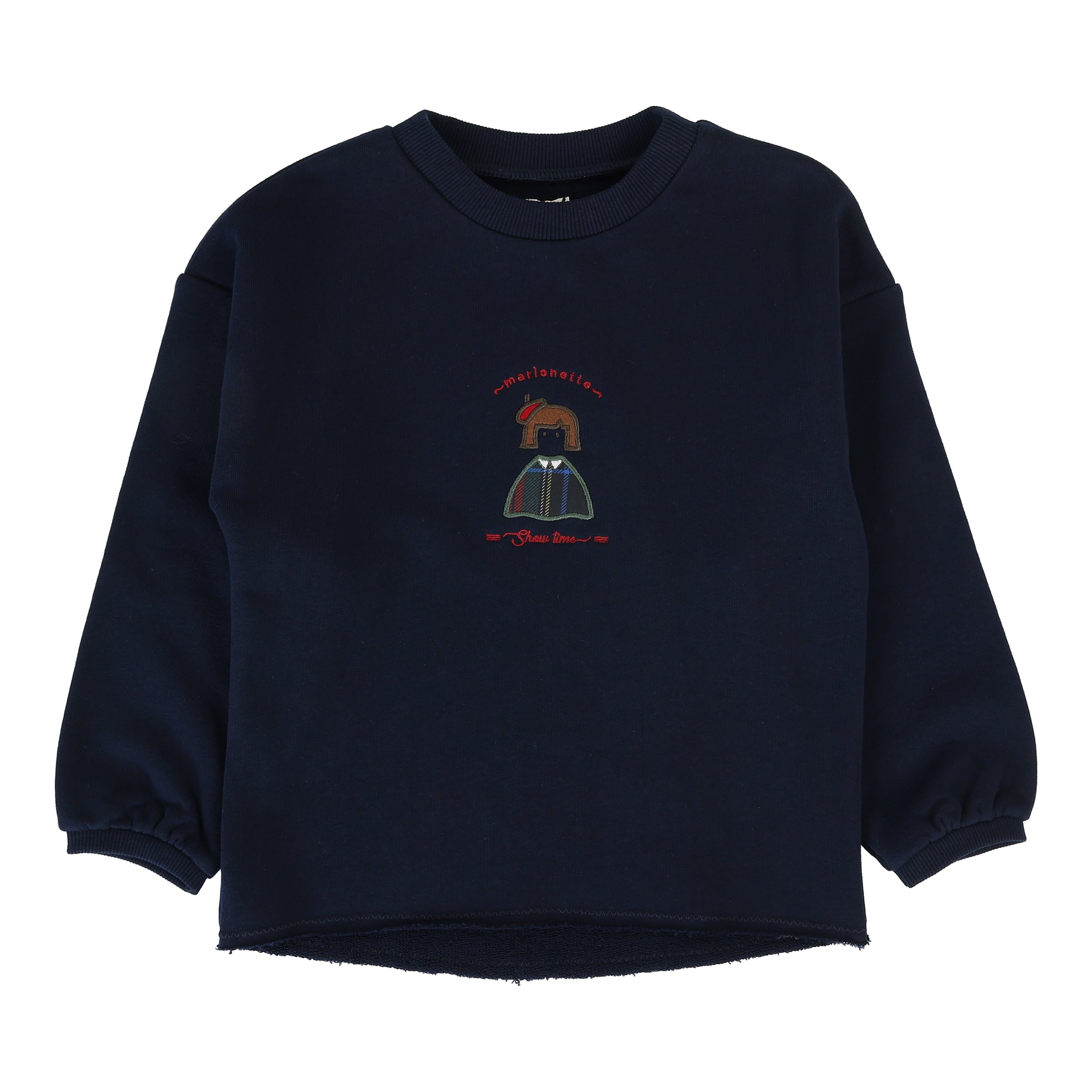 ANALOGIE PLAID DETAIL GIRLS SWEATSHIRT