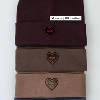 TAL NY VELVET HEART BEANIE