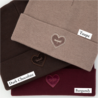 TAL NY VELVET HEART BEANIE