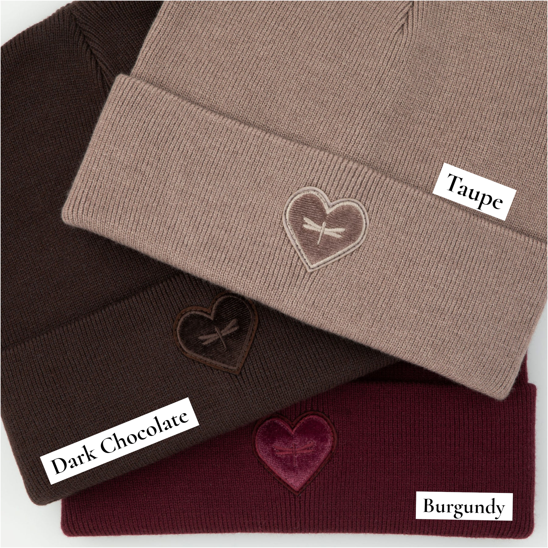 TAL NY VELVET HEART BEANIE