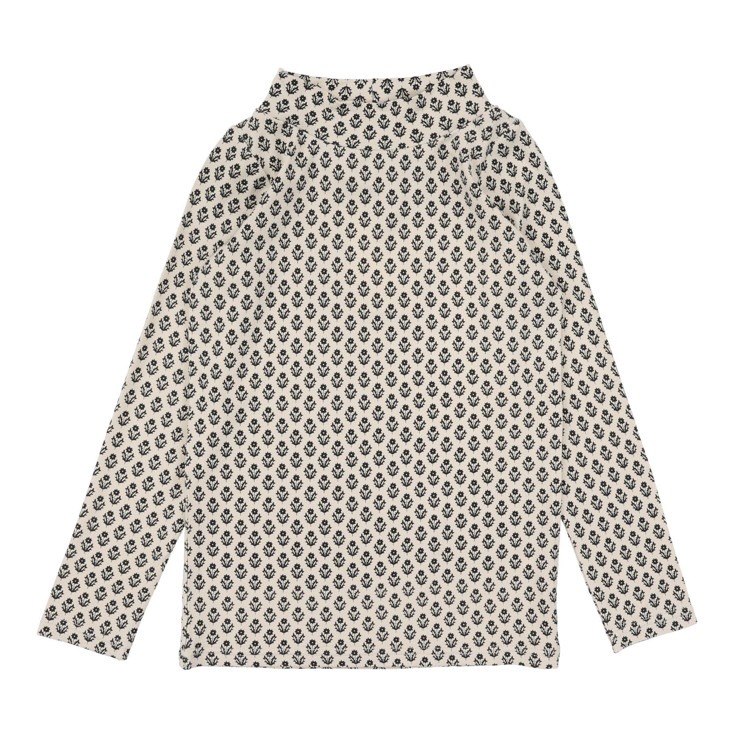 LIL LEGS PRINT MOCKNECK ECRU MULTI