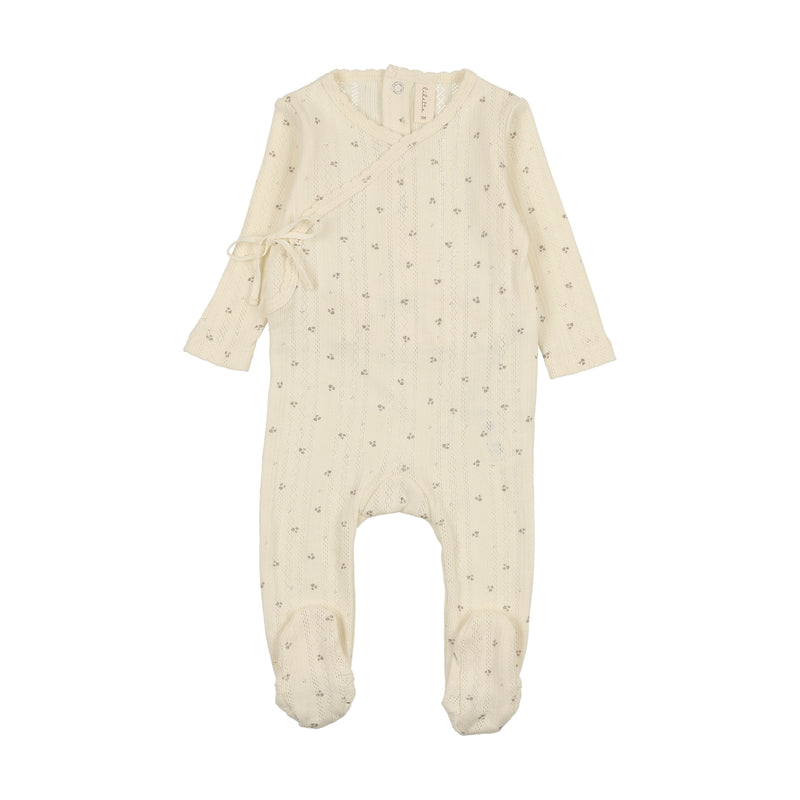 LILETTE PRINT POINTELLE WRAP FOOTIE