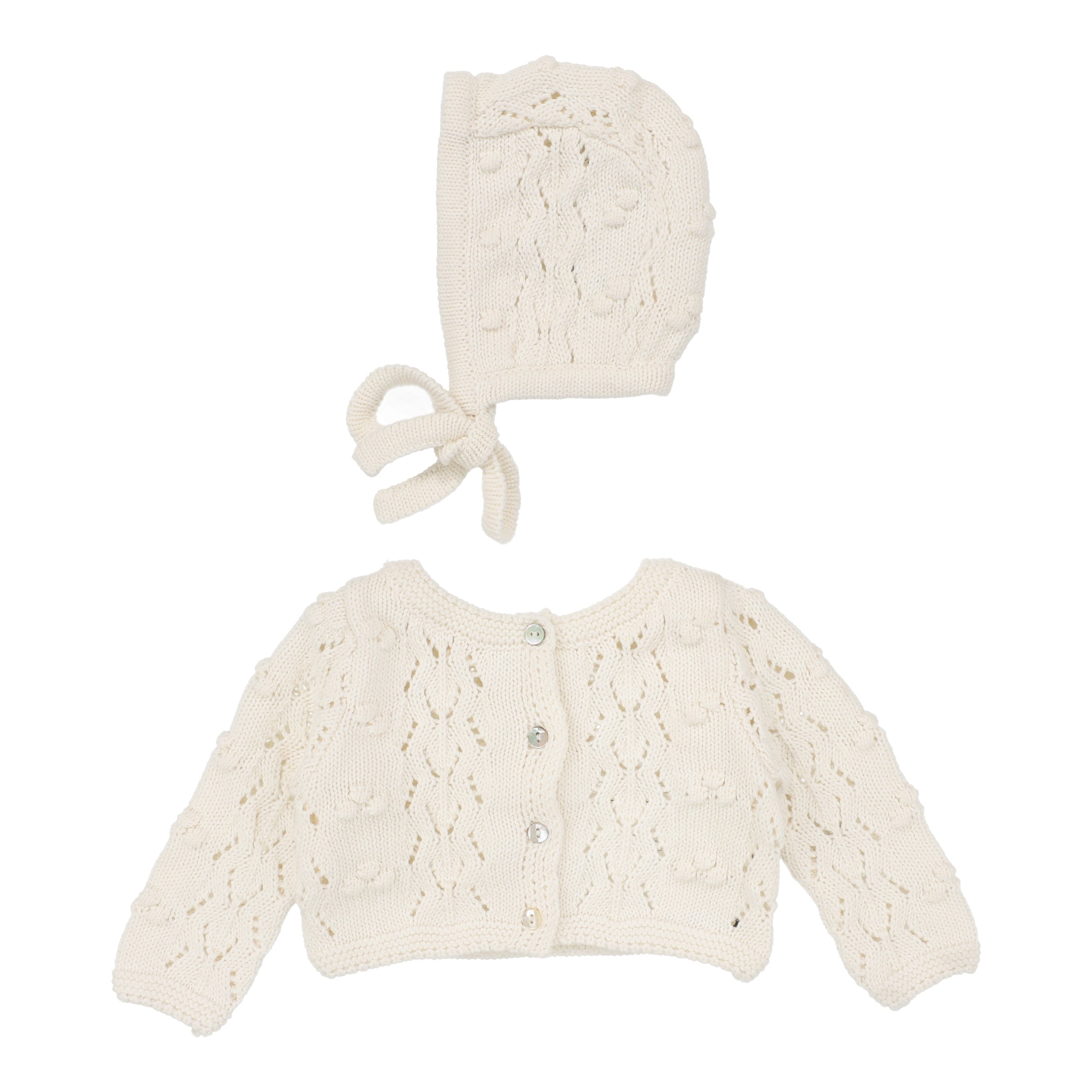 LILETTE POPCORN WEAVE CARDIGAN 2PC SET