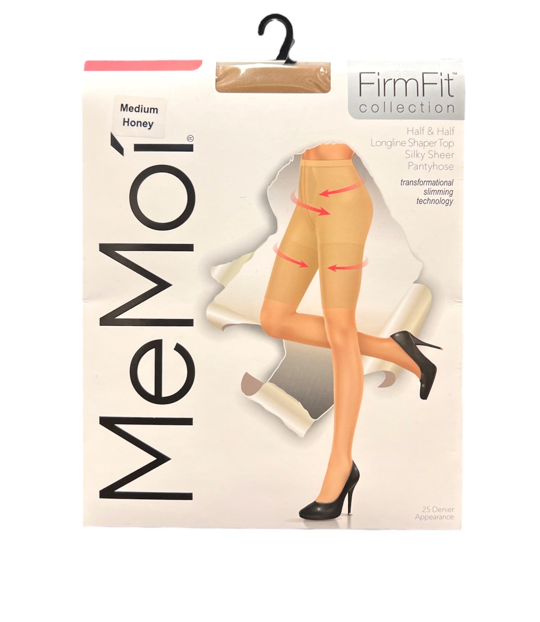 MM-313 MEMOI HALF & HALF SILKY SHEER PANTYHOSE