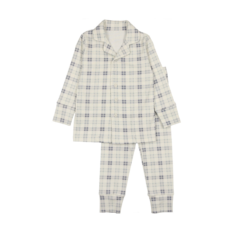 SP520120S BONJOY PLAID GRANDPA PAJAMAS