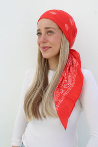 SCARF BAR PAISLEY SQUARE HEAD SCARF (90X90)