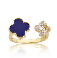 RG6749B LMTS 14K GP CLOVER SNAKE RING