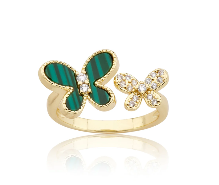 RG6750B LMTS 14K GP BUTTERFLY SNAKE RING