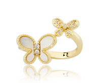 RG6750B LMTS 14K GP BUTTERFLY SNAKE RING