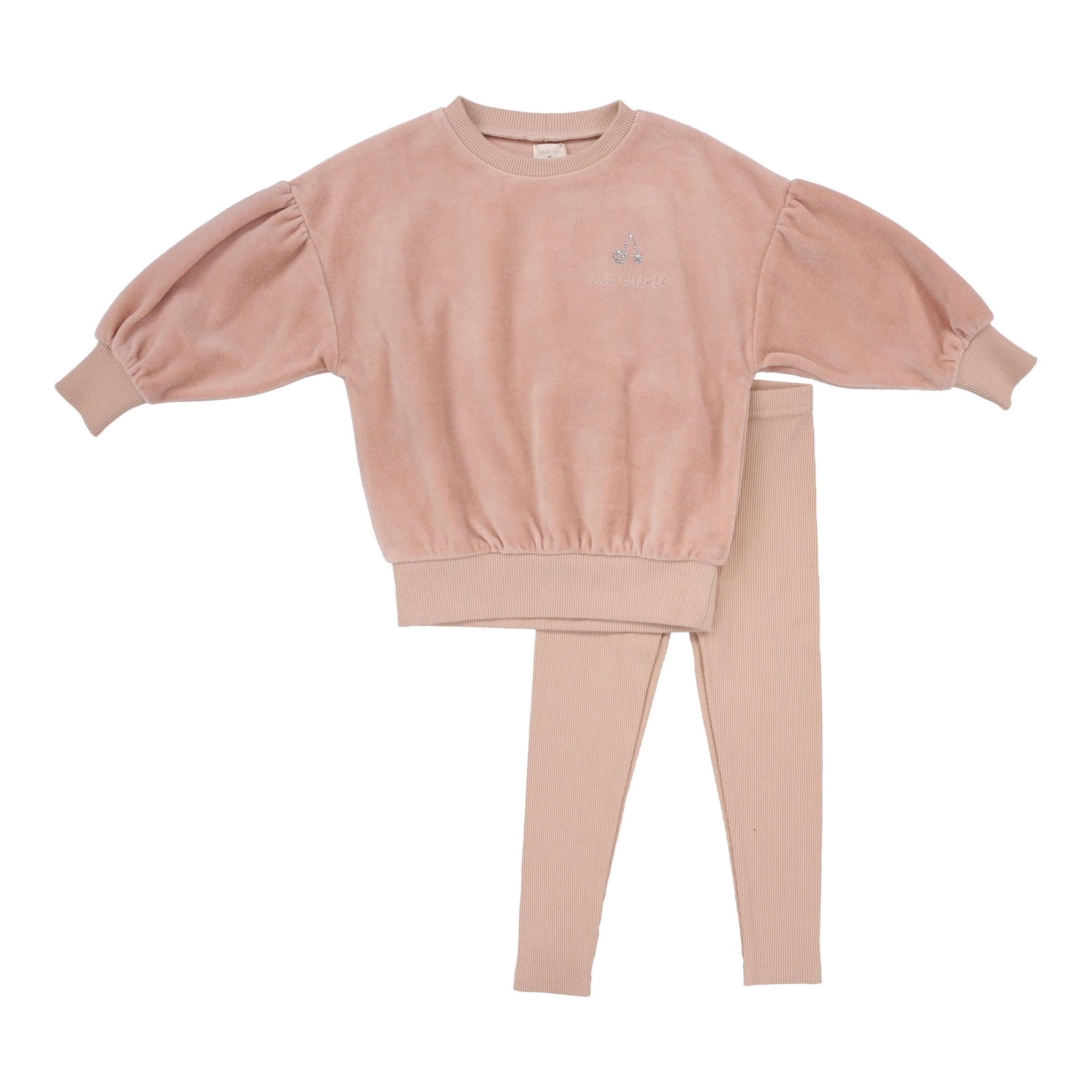 ANALOGIE RHINESTONE VELOUR SET