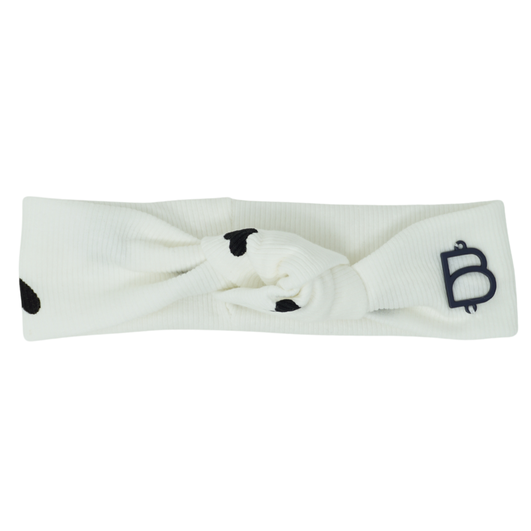 BANDEAU RIBBED HEART BABY KNOT BAND