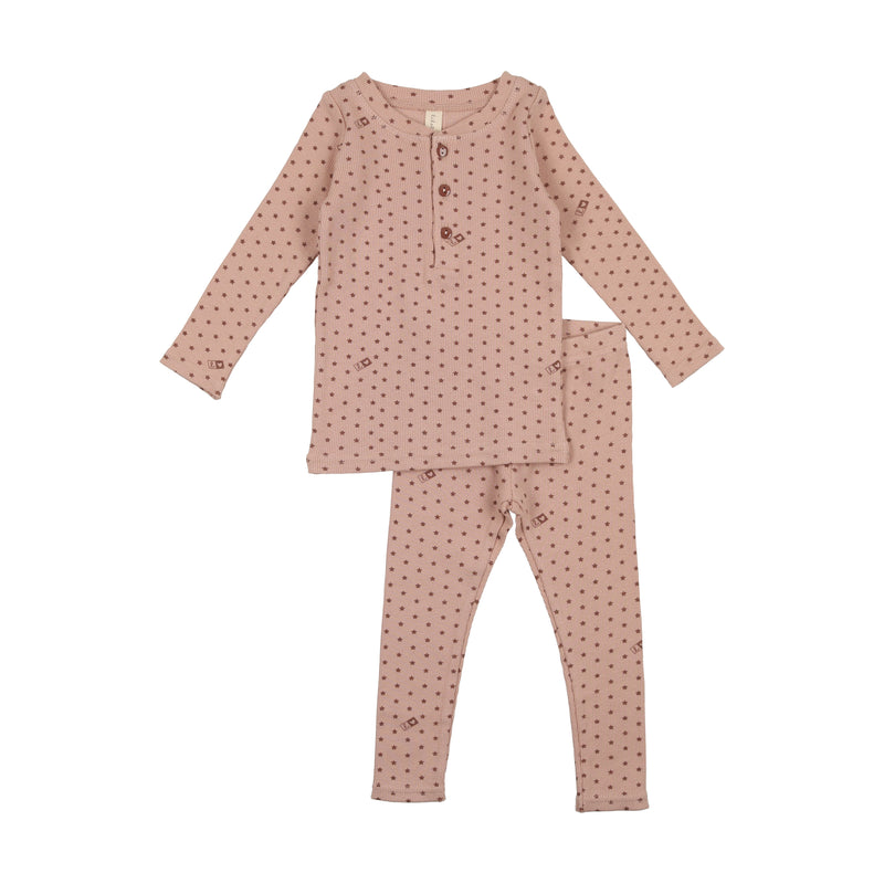 STS LILETTE RIBBED STAR LOUNGE SET