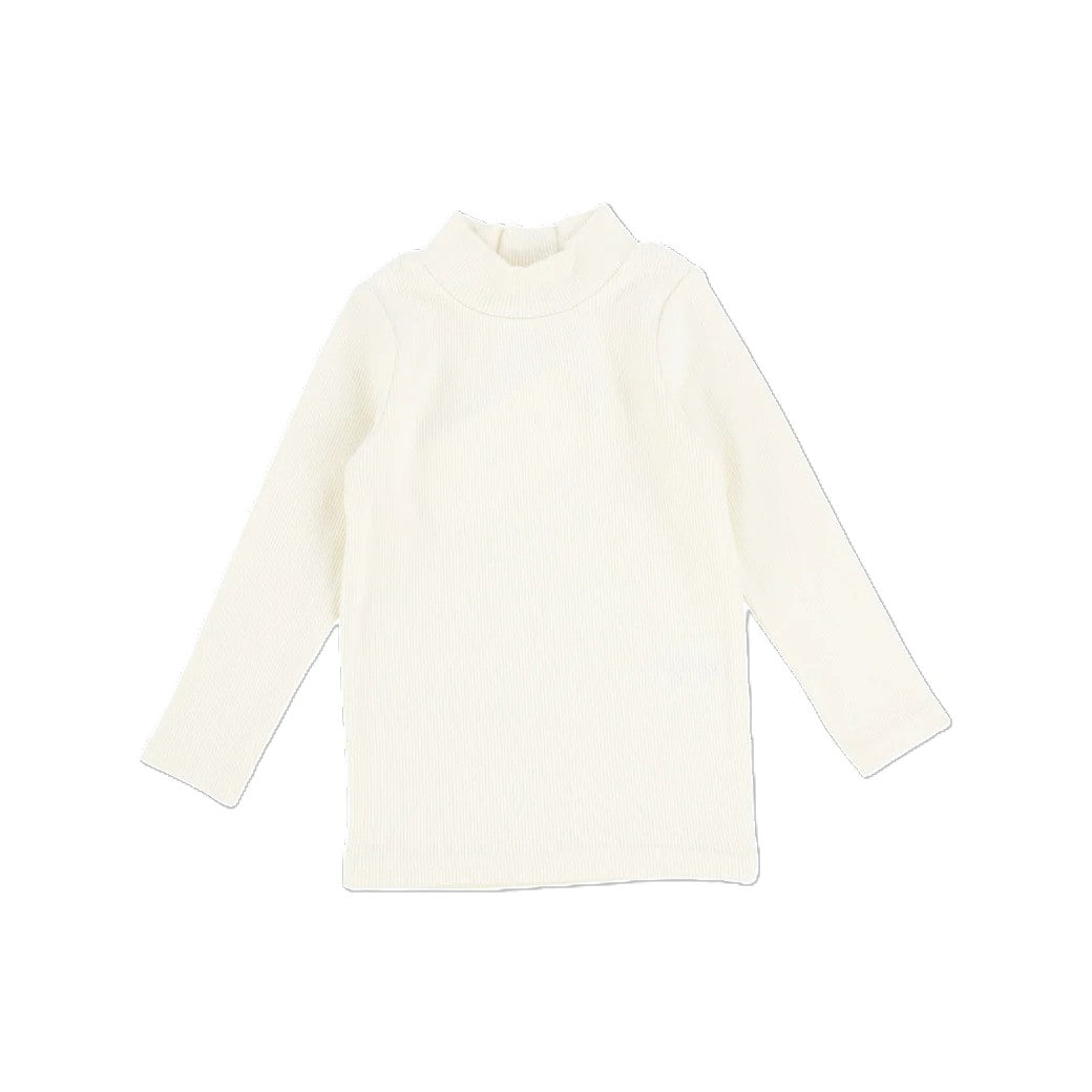 LIL LEGS RMN RIBBED LS MOCKNECK TEE