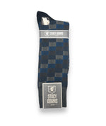 SAS330 SA STRIPE CHECKERED MENS SOCKS