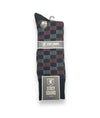 SAS330 SA STRIPE CHECKERED MENS SOCKS