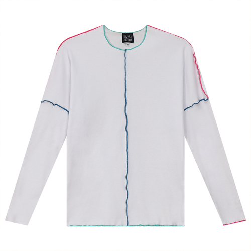 SB4CM8371T BUHU CONTRAST TOP STITCH TOP
