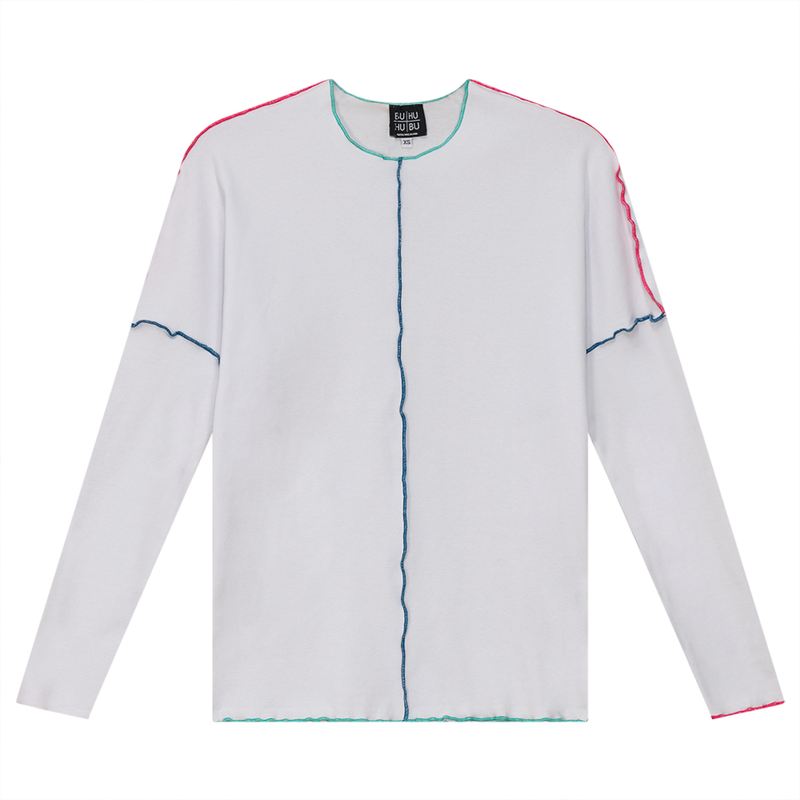 SB4CM8371T BUHU CONTRAST TOP STITCH TOP