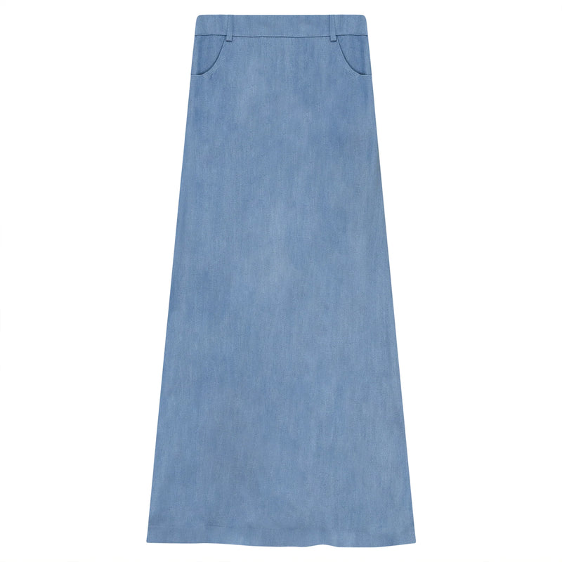 SB4CM8772SL SPADES LADIES A LINE MAXI SKIRT