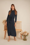 SB4CM8810TW FAVES DENIM TIE BLOUSE