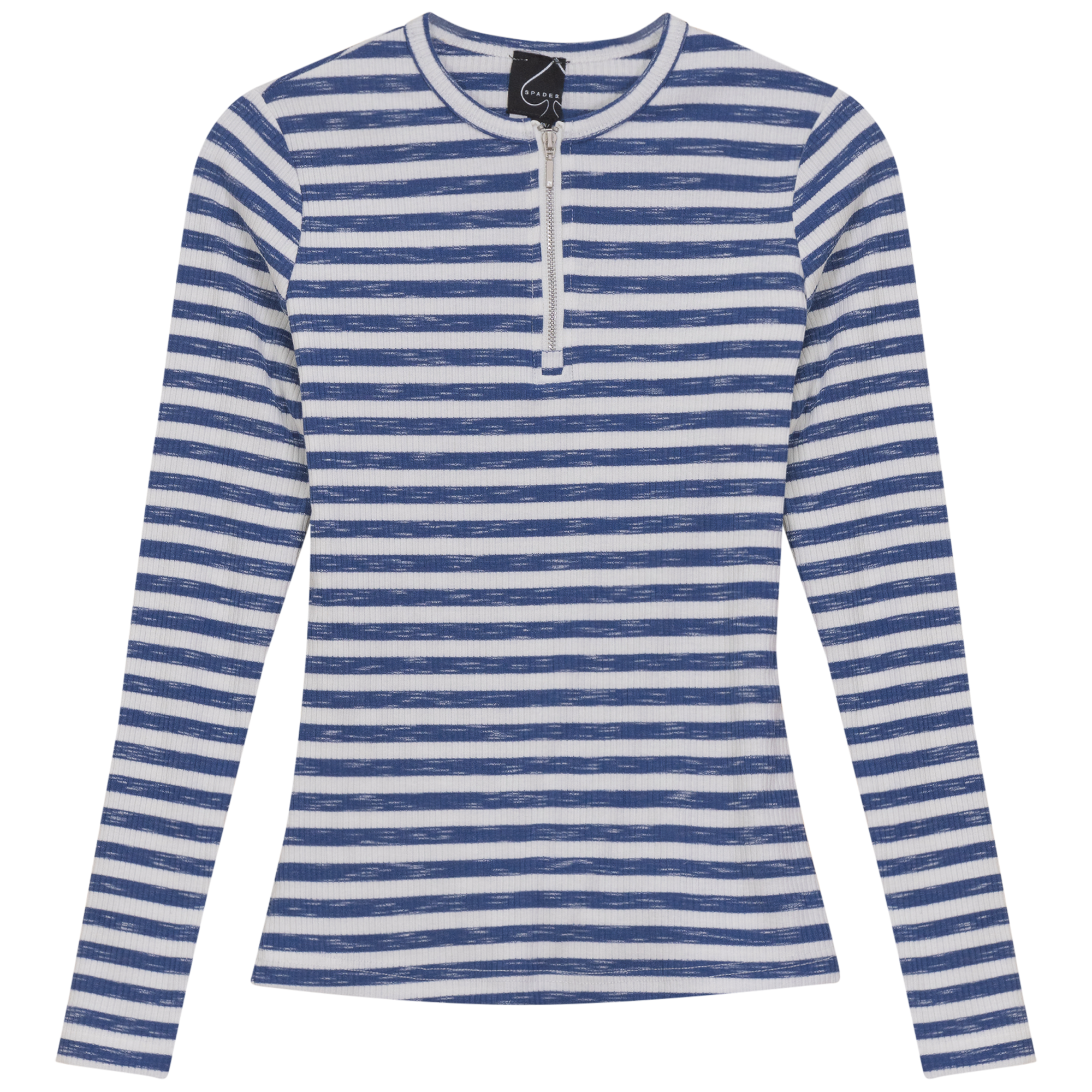SB4CM8884T SPADES WASH STRIPE HENLEY TEE