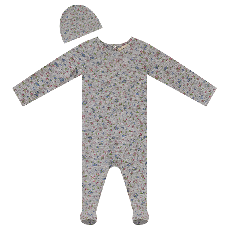 SB4CP4991 FRAGILE BABY FOOTIE + BEANIE