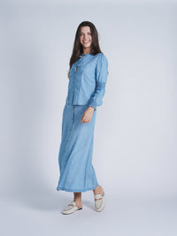 SB4CPT5044S GINGER TEEN PANEL MAXI SKIRT