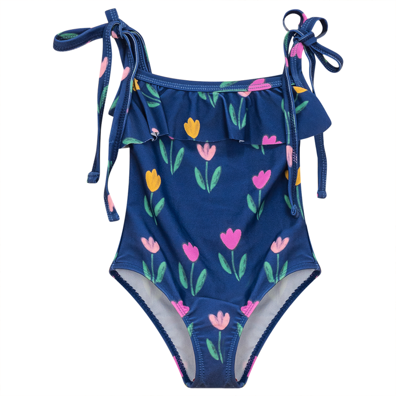 SB4CY2339 SUNBURNT GIRLS FLORAL PRINTED SWIMSUIT