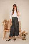 SB5CM8387SMW SPADES LADIES MINERAL WASH PANEL SKIRT