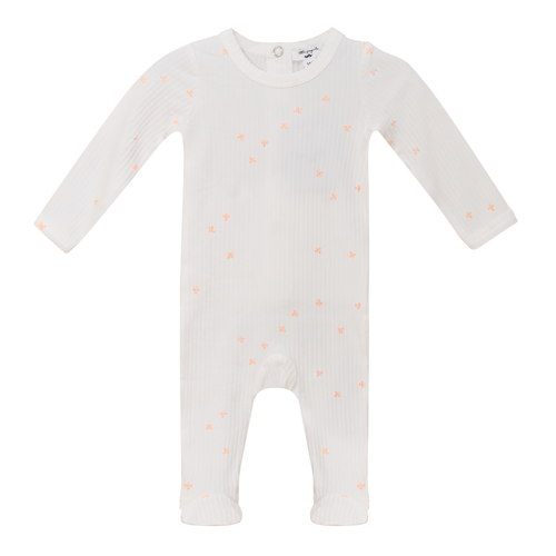 SB5CP7119 LITTLE FRAGILE SOFT RIB CLOVER FOOTIE