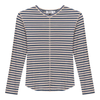 SB5CP7136 FYI STRIPE RIB V-NECK TOP