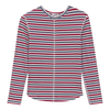 SB5CP7136 FYI STRIPE RIB V-NECK TOP
