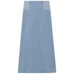 SB5CPT7159 GINGER STRETCH DENIM PANEL SKIRT