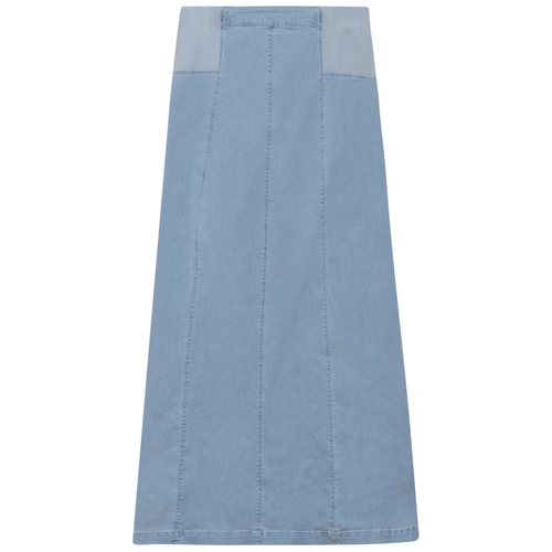 SB5CPT7159 GINGER STRETCH DENIM PANEL SKIRT
