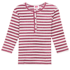 SB5CY2545 PINKY PROMISE STRIPE RIB HENLEY T-SHIRT