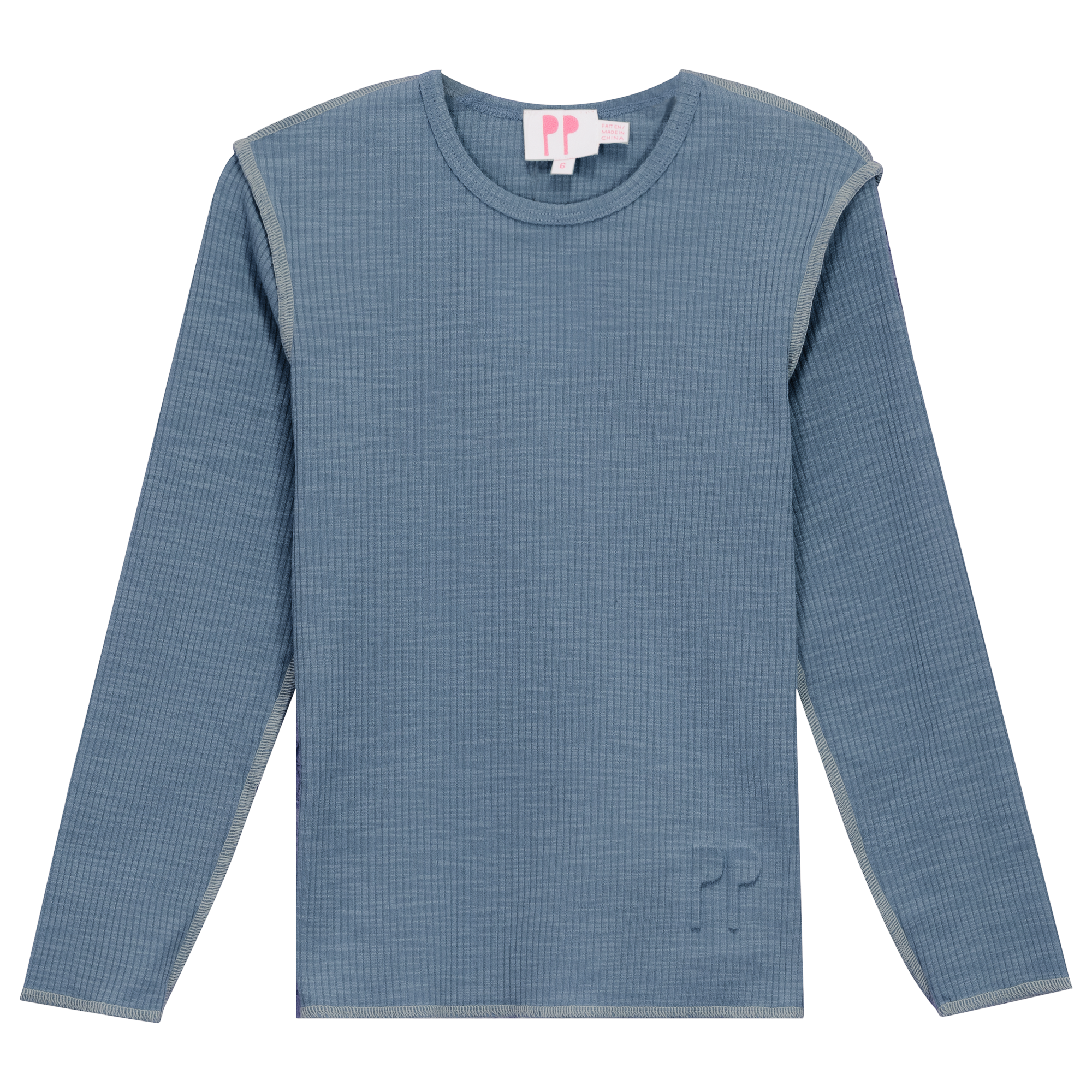 SB5CY2549 PINKY PROMISE RIB OVERLOCK EDGE T-SHIRT