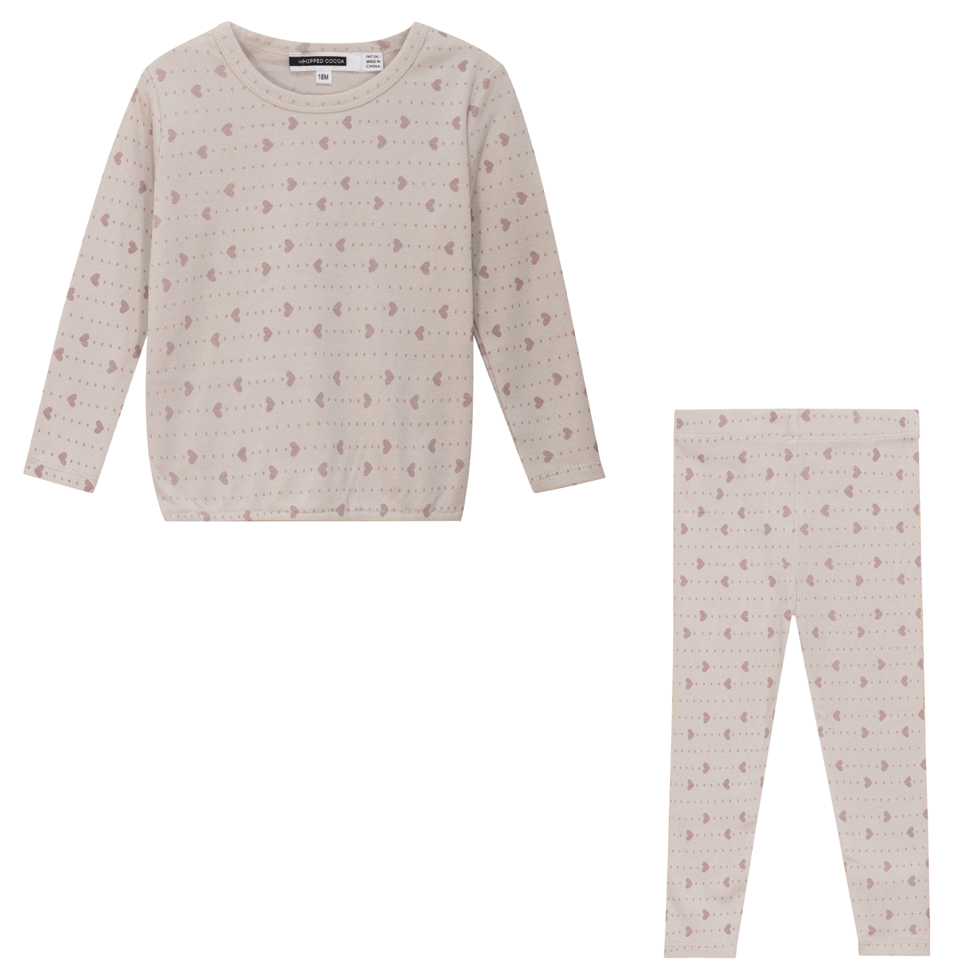 SB5CY2566E WHIPPED COCOA PRINT MODAL 2PC SET
