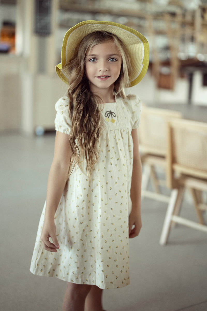 SB5CY2605D UMBRELLA ACADEMY CHERRY LINEN DRESS