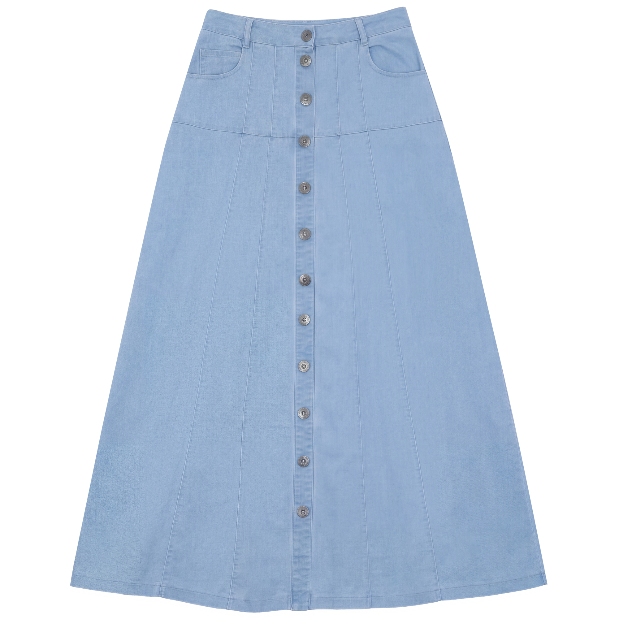 SB6CM1916SL FAVES MAXI DENIM BUTTON SKIRT