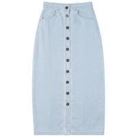 SB6CM1966SL FAVES LADIES COTTON MAXI BUTTON SKIRT
